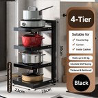 4-layer pot holder (black)