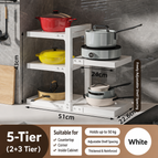 5-layer pot holder (white)