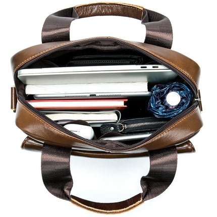 Genuine Leather Men’s Shoulder Bag