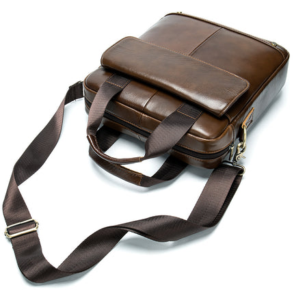 Genuine Leather Men’s Shoulder Bag