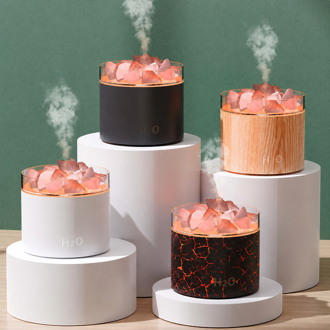 Salt Stone Aromatherapy Diffuser with Night Light