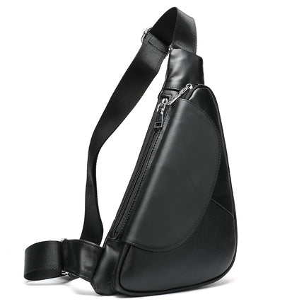 Genuine Leather Triangle Crossbody Bag