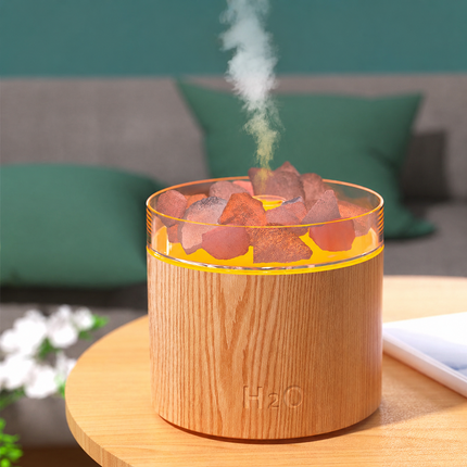 Salt Stone Aromatherapy Diffuser with Night Light