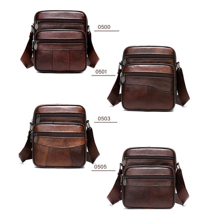 Genuine Leather Men’s Crossbody Bag