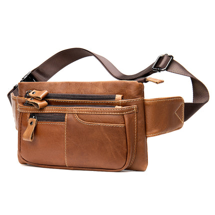 Genuine Leather Men’s Waist Bag