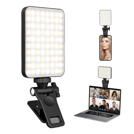 SAMA Clip-On Live Streaming Fill Light – 80 LEDs, 3000–6500K