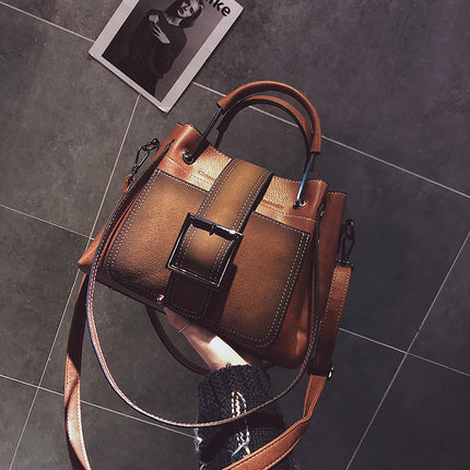 SAMA PU leather fashion handbag, 26×9×20 cm, one-shoulder/hand carry, ~0.65 kg