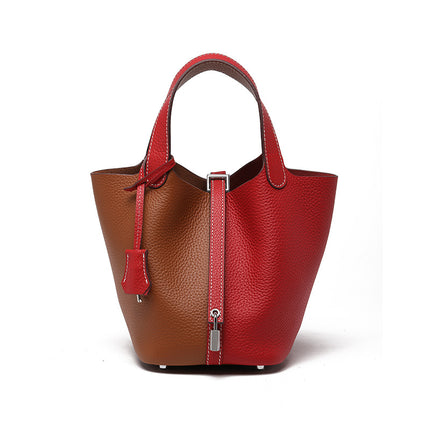 SAMA Top-Grain Cowhide Bucket Bag – Urban Minimalist (Medium)