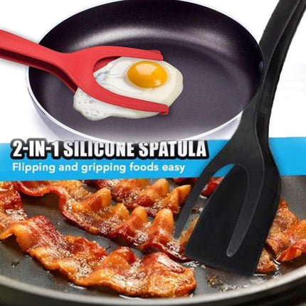 SAMA 2-in-1 Grip & Flip Egg Spatula Tongs – Nonstick, 30.5cm