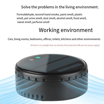 SAMATIFY - Solar Air Purifier – Negative Ion Odor Remover for Car & Home