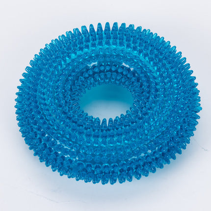Squeaky TPR Dog Chew Ring Toy