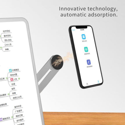 SAMA Laptop Side-Mount Phone Holder – Adjustable Clip, 13×3×0.5 cm