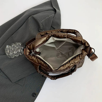 SAMA - PU Leather Crossbody Bag – Adjustable Strap & Zipper Closure