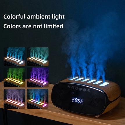 SAMATIFY - Volcano Light Flame Humidifier with Music Clock & Timer
