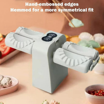 SAMA Automatic Double-Head Dumpling Maker – Manual/Auto, USB-C
