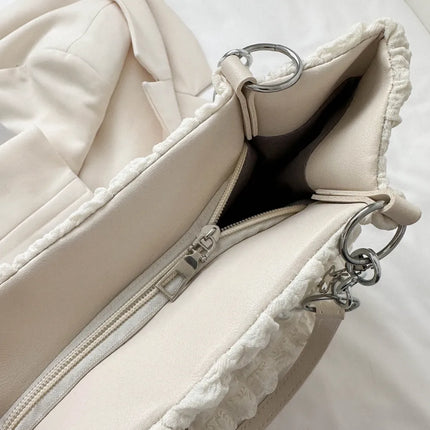 SAMA - Bubble Textured Tote Bag – Stylish Cotton Shoulder Purse