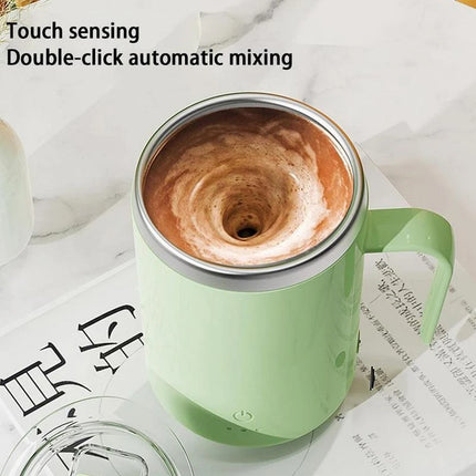 SAMA Automatic Self-Stirring Coffee Mug – Stainless Steel Magnetic Rotating Cup