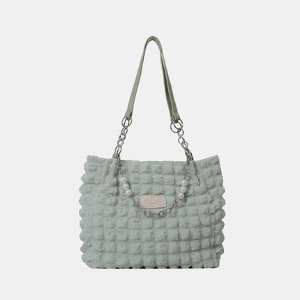 SAMA - Bubble Textured Tote Bag – Stylish Cotton Shoulder Purse