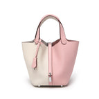 18CM3Q Pink Patchwork Milk White (Silver Buckle)