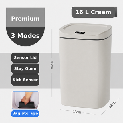 Automatic Sensor Smart Trash Can - 12–16 L