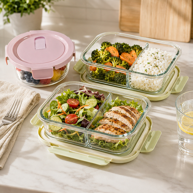 High Borosilicate Glass Lunch Box