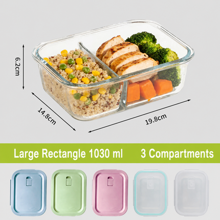 High Borosilicate Glass Lunch Box