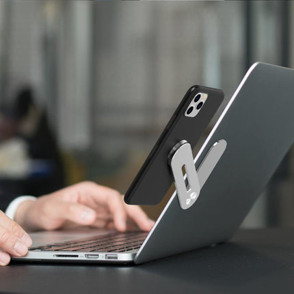 SAMA Laptop Side-Mount Phone Holder – Adjustable Clip, 13×3×0.5 cm