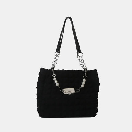 SAMA - Bubble Textured Tote Bag – Stylish Cotton Shoulder Purse