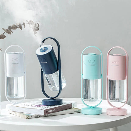 SAMATIFY - Mini USB Night Light Humidifier – Colorful Projection Mist Lamp