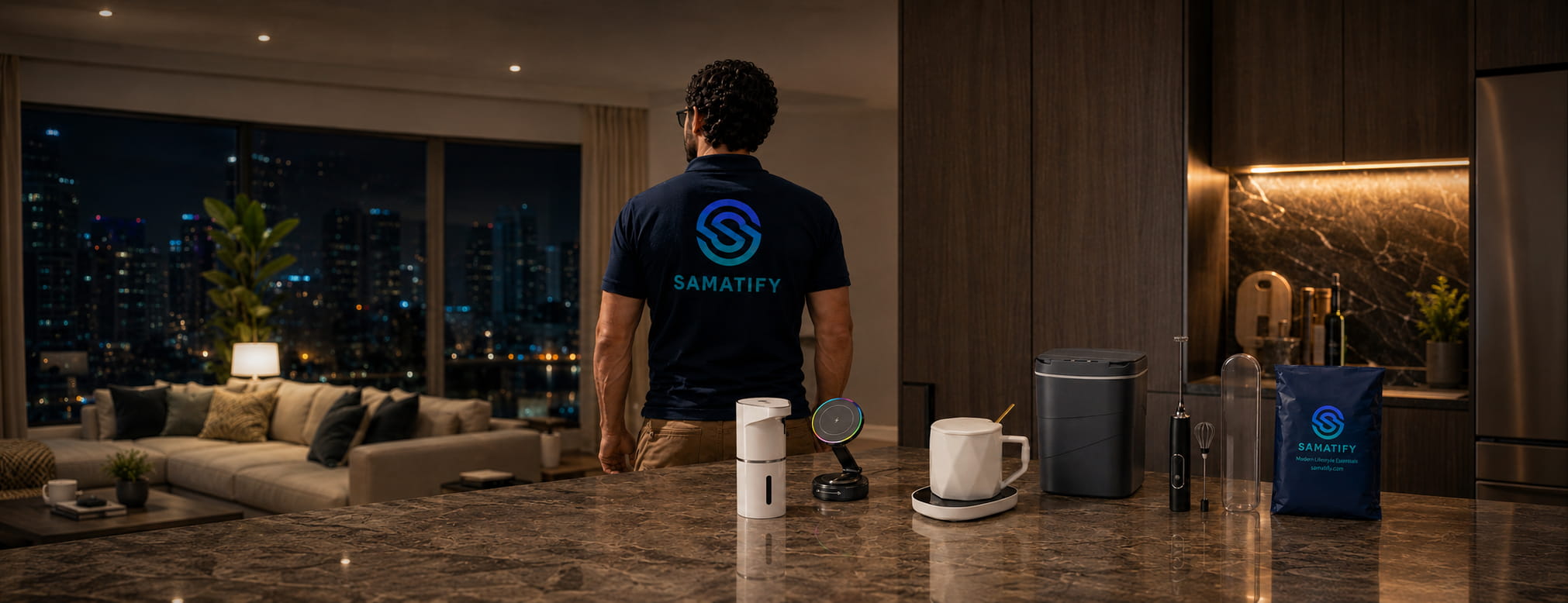 SAMATIFY smart home and lifestyle banner