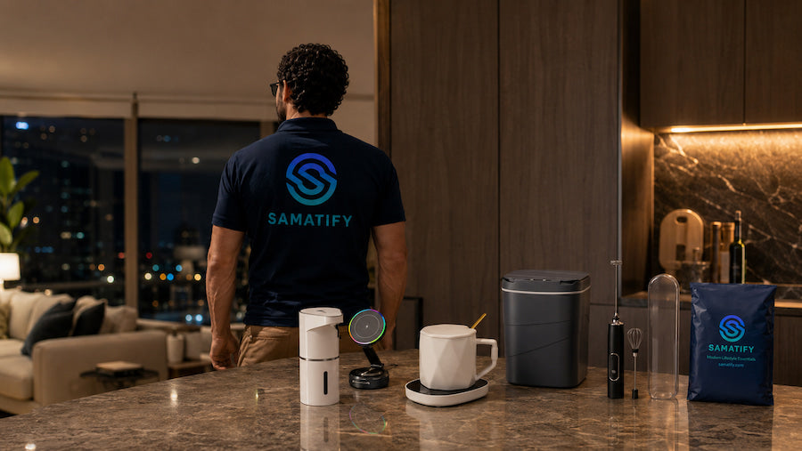 SAMATIFY smart home and lifestyle banner