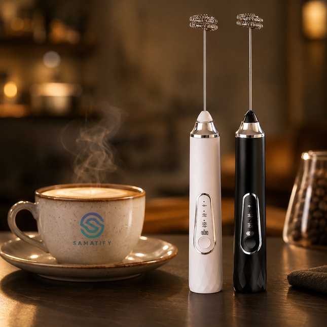 Handheld Electric Milk Frother - 3-Speed Adjustable