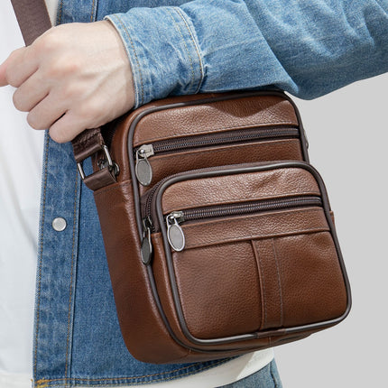 Genuine Leather Men’s Crossbody Bag