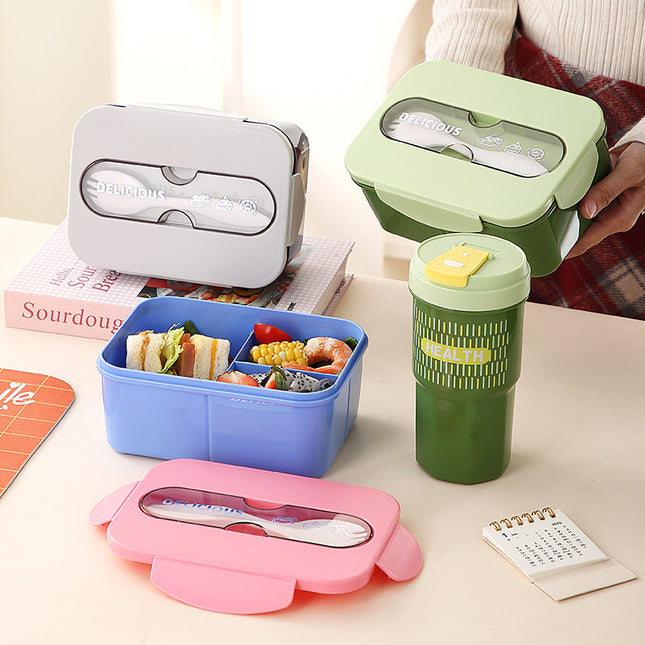 Kids Compartment Lunch Box with Water Cup