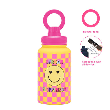 650 mL Stainless Steel Thermos Bottle with Magnetic Phone Holder