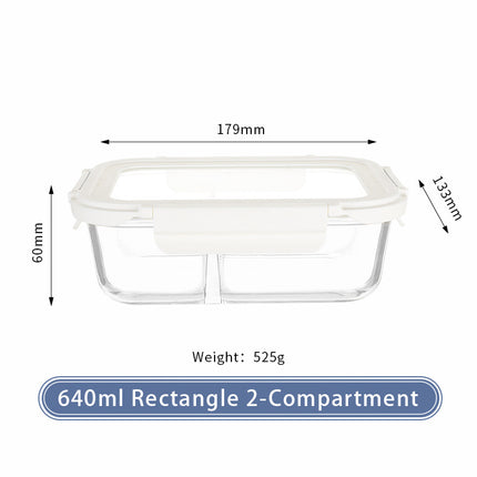 Microwaveable Glass Meal Prep Container