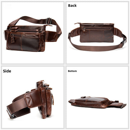 Genuine Leather Men’s Waist Bag