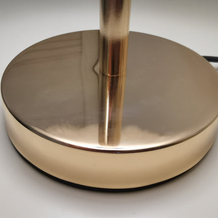 Nordic Feather Table Lamp with Gold Metal Stand