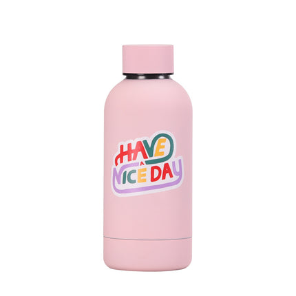 350 mL Stainless Steel Thermos Bottle with Abstract Print