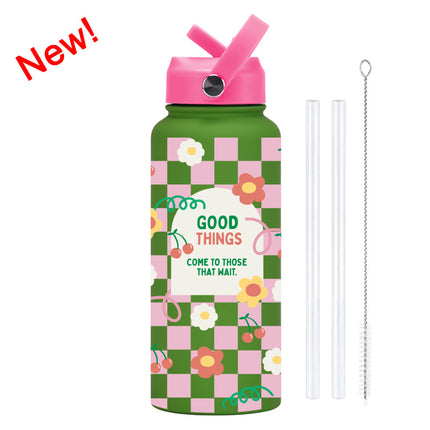 1L Stainless Steel Insulated Sports Bottle