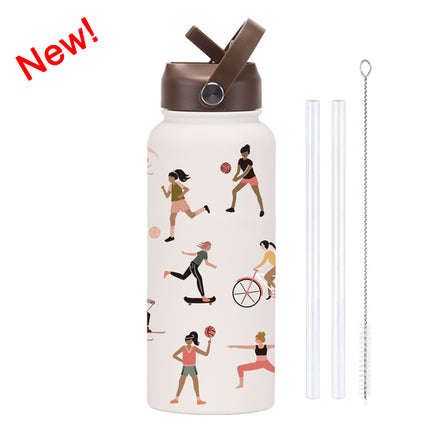1L Stainless Steel Insulated Sports Bottle
