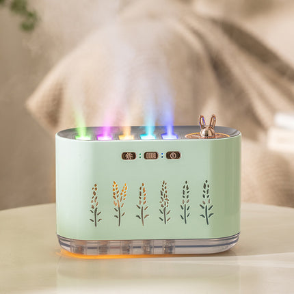 USB Aromatherapy Humidifier with Multi-Mist Outlet