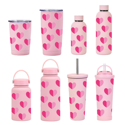 Stainless Steel Thermos Cup with Straw and Magnetic Lid Options - 350–1000 mL