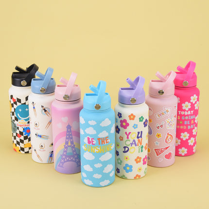 1L Stainless Steel Insulated Sports Bottle