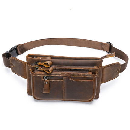 Genuine Leather Men’s Waist Bag