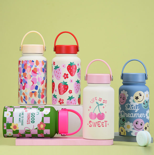650 mL Wide-Mouth Stainless Steel Thermos Bottle