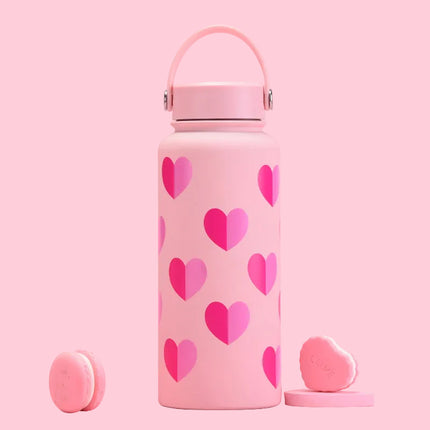 Stainless Steel Thermos Cup with Straw and Magnetic Lid Options - 350–1000 mL