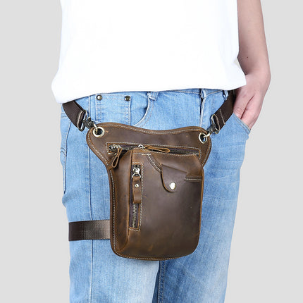 Genuine Leather Men’s Belt Bag