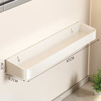 [kitchen shelf 47cm] elegant white/countertop wall-mounted dual-purpose