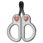 White plastic packaging / Small blind scissors